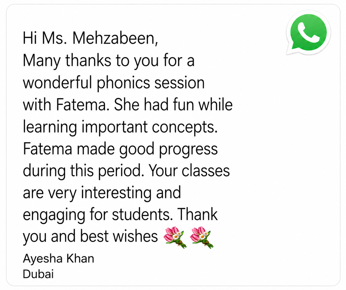 Parent testimonial 4 of 17