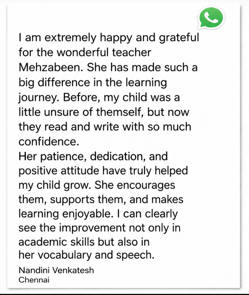 Parent testimonial 11 of 17